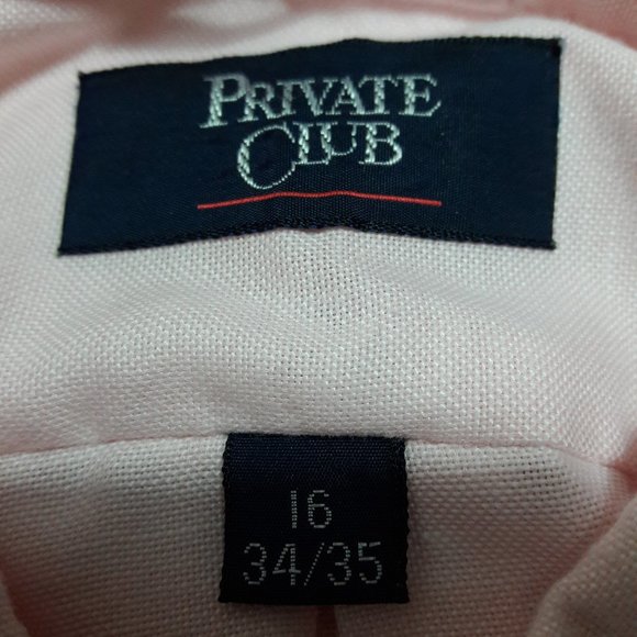 Private Club Men's Long Sleeve Shirt Size:16 - Picture 3 of 4